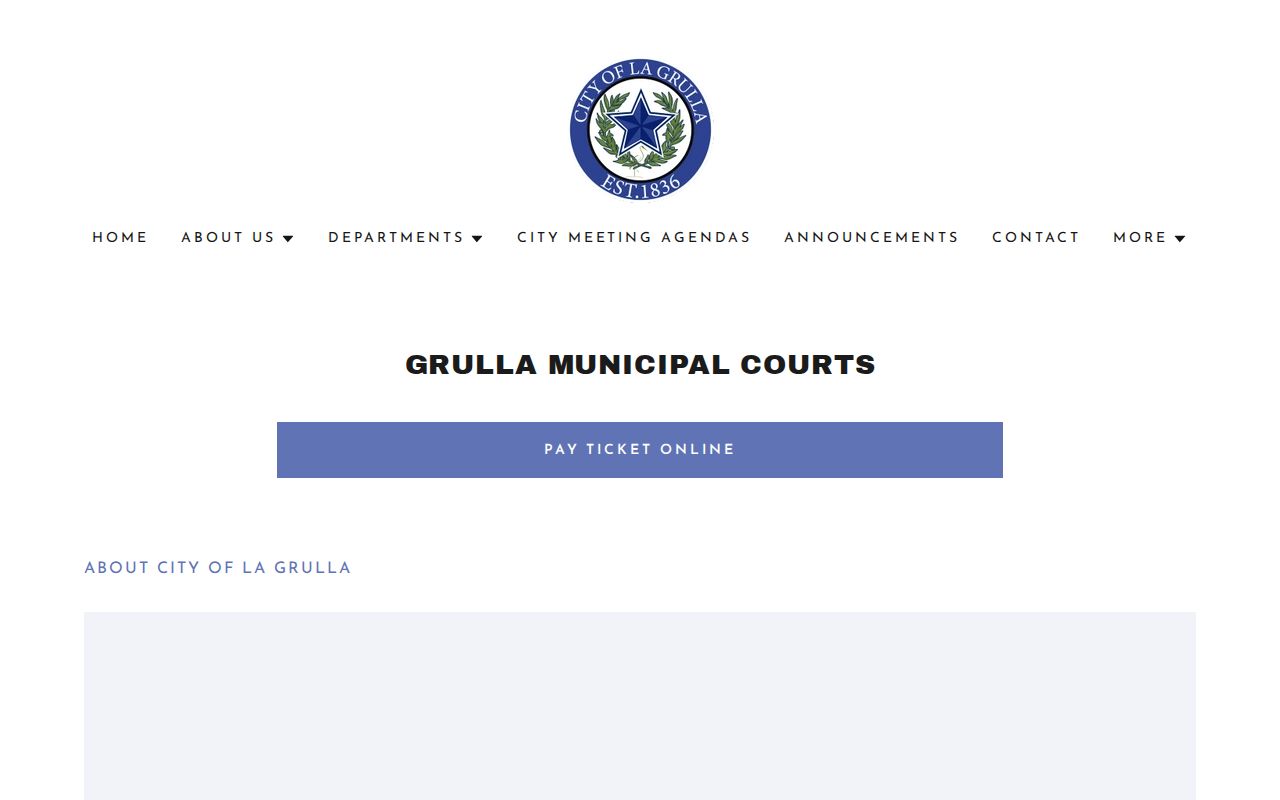 La Grulla warrant records: official municipal court contact and hours