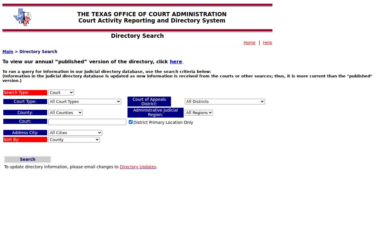 Starr County warrant search: Texas court directory search controls