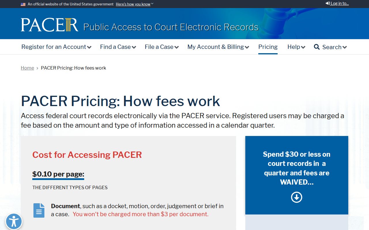 Starr County arrest warrant records: PACER federal docket fee information
